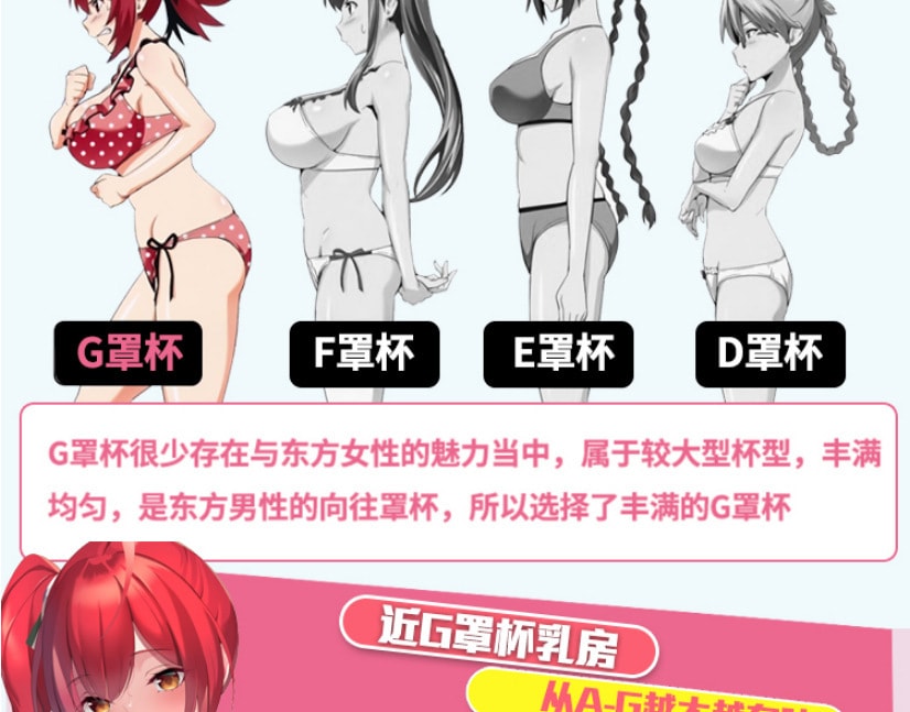 【中国直邮】mode 女仆神乳 仿真乳房 G乳硅胶大胸部倒模 男用自慰名器2300g